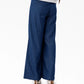 Wide Leg Denim Palazzo - Mid Blue