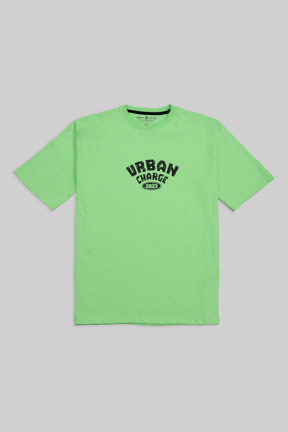 Round Neck Half Sleeves T-Shirt- Pistachio Green