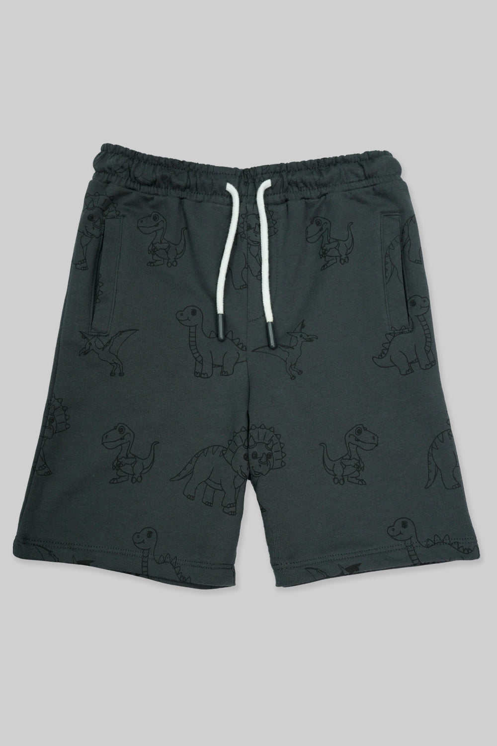 Little Kids Boys knit Wear Short - Charcoal Grey