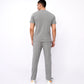 Men’s Solid Grey Co-ord Set – Neutral Grey