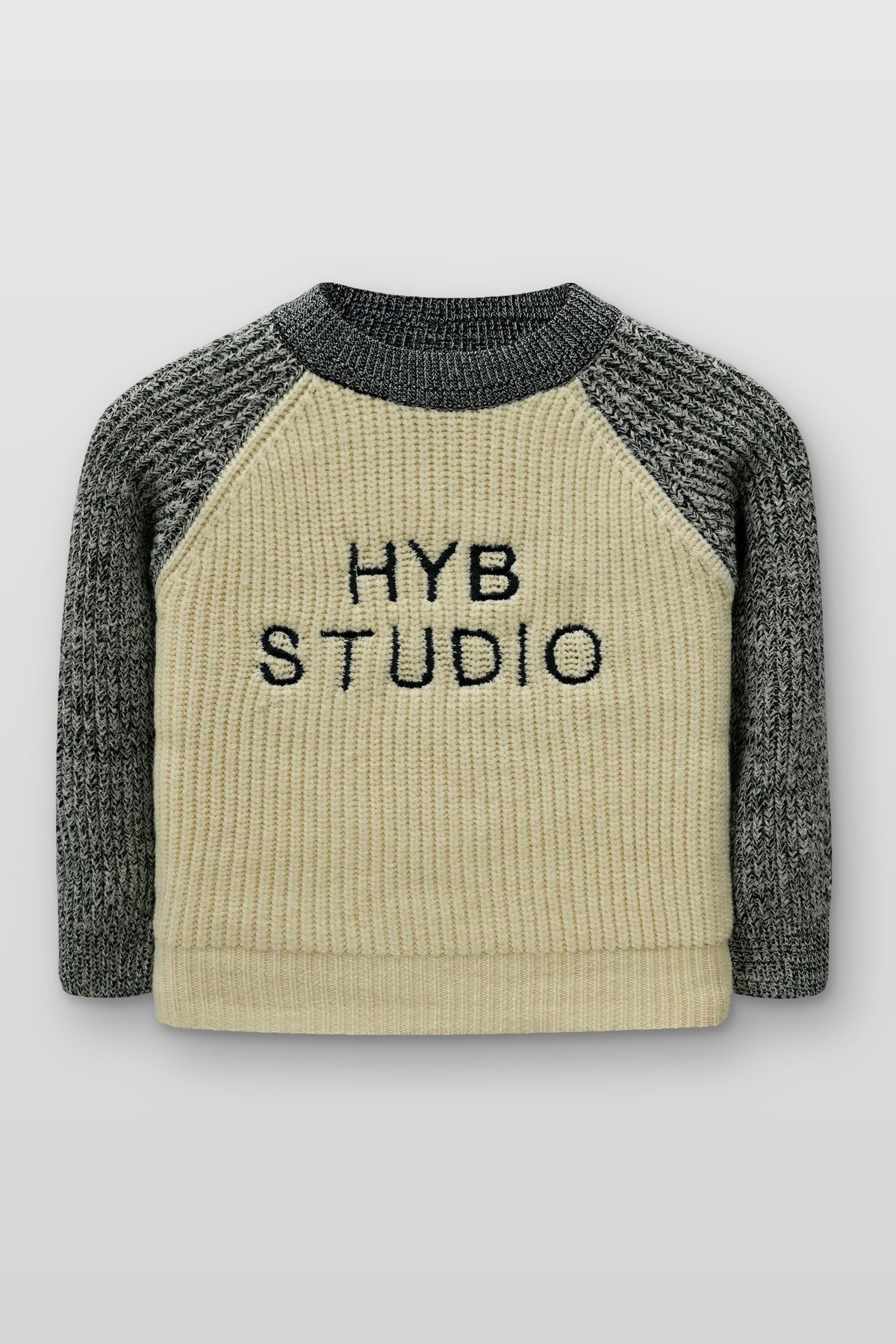 Little Boys’ R-Neck Wool Cardigan - Grey