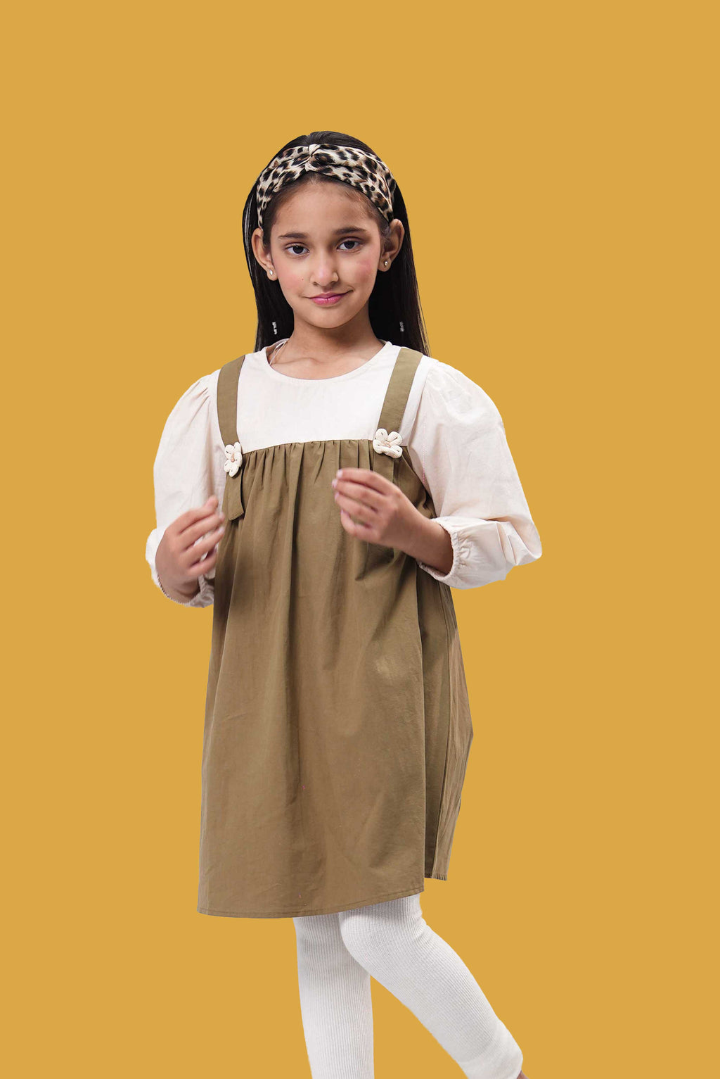 Little Girls Frock - Green