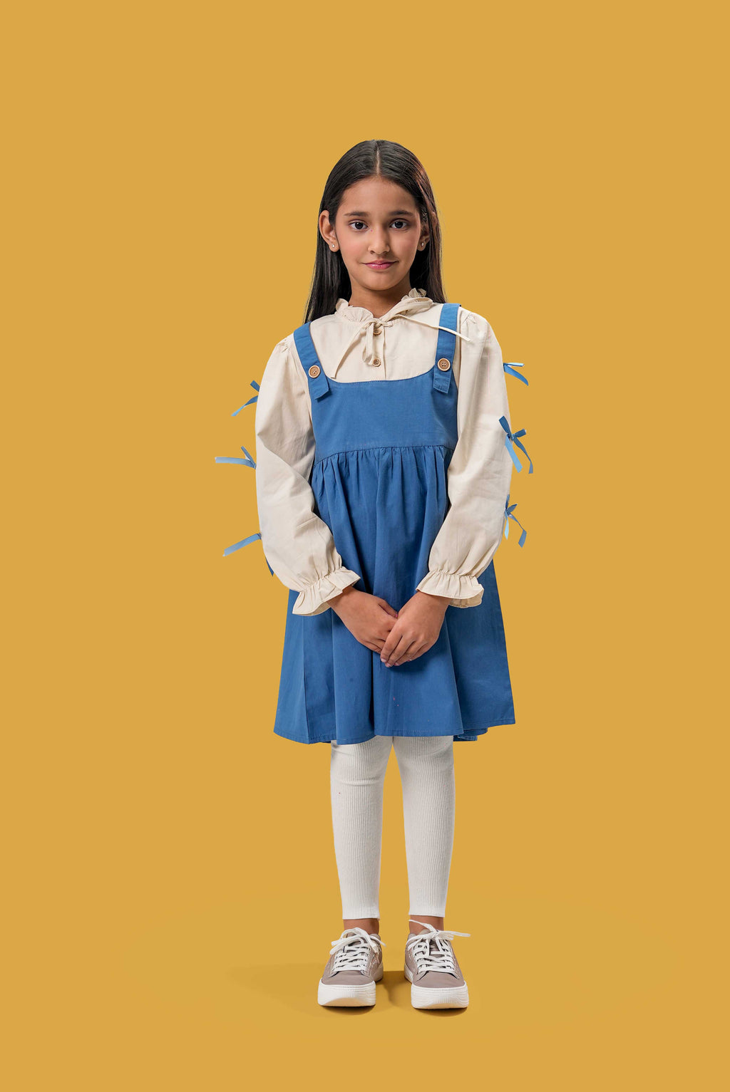 Junior Girls Frock - Blue