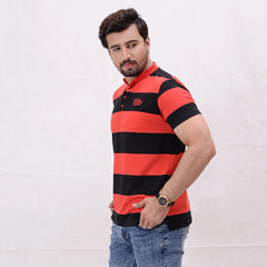 Men Stripe Polo Shirt - 6 Colors