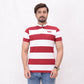 Men Stripe Polo Shirt - White