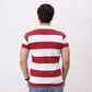 Men Stripe Polo Shirt - White