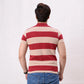Men Stripe Polo Shirt - Sand Dollar