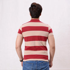 Men Stripe Polo Shirt - 6 Colors