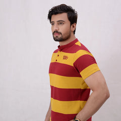 Men Stripe Polo Shirt - 6 Colors