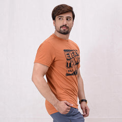 Men Copper Printed T-Shirt