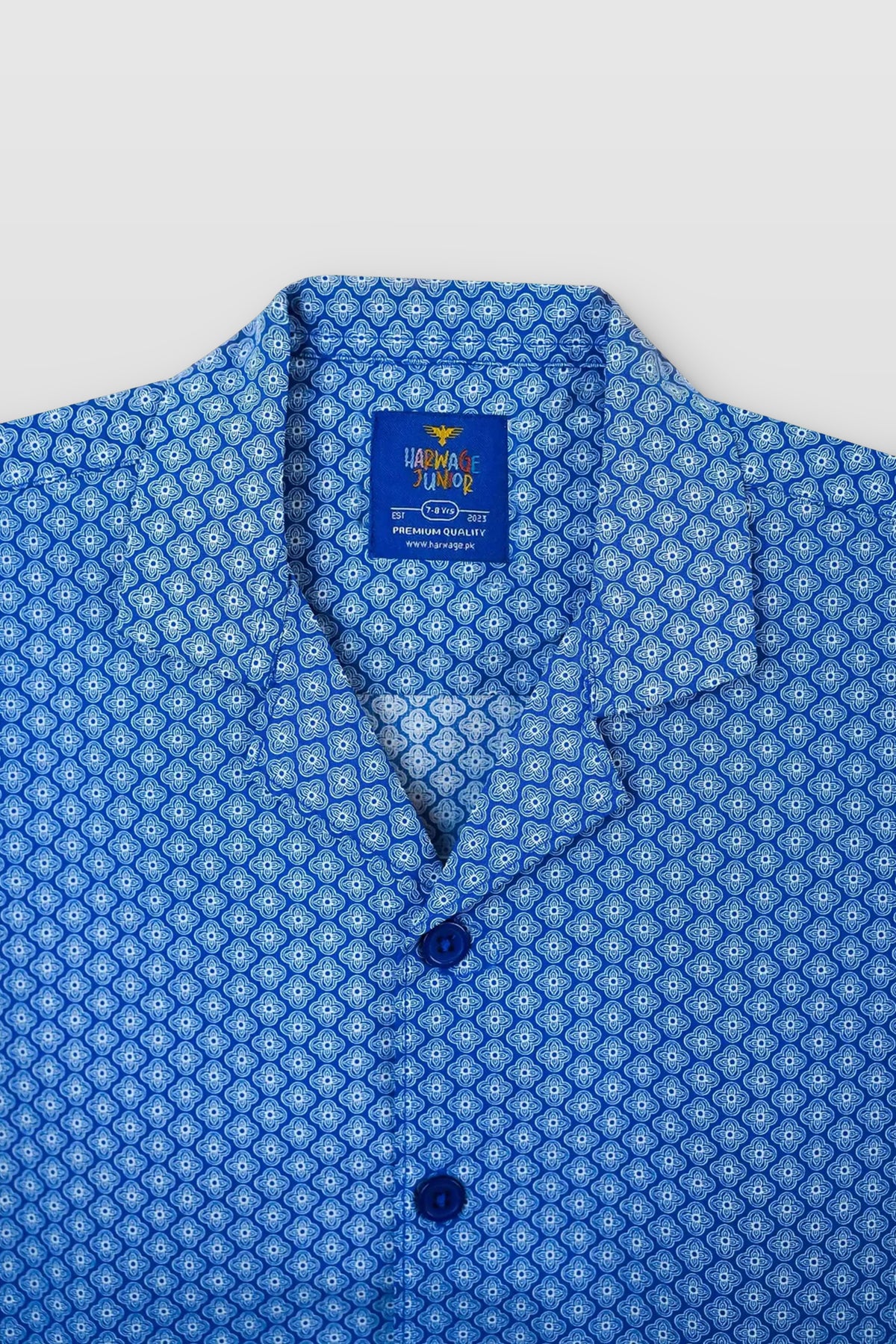 Little Boys' Resort Collar Casual Shirt -  Blue