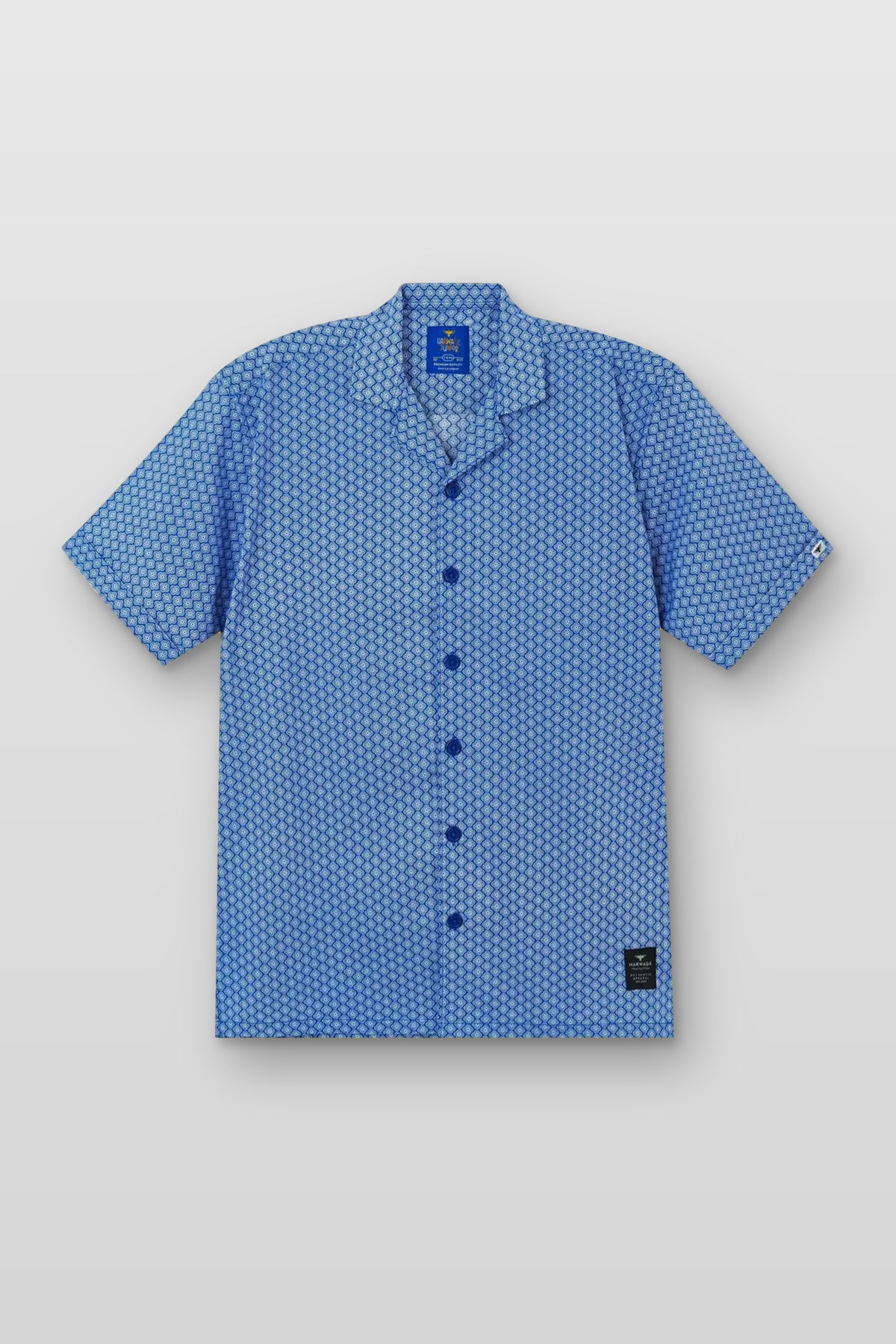 Little Boys' Resort Collar Casual Shirt -  Blue