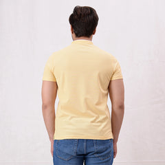 Men Ban Neck Polo Shirt - 3 Colors