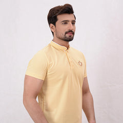 Men Ban Neck Polo Shirt - 3 Colors