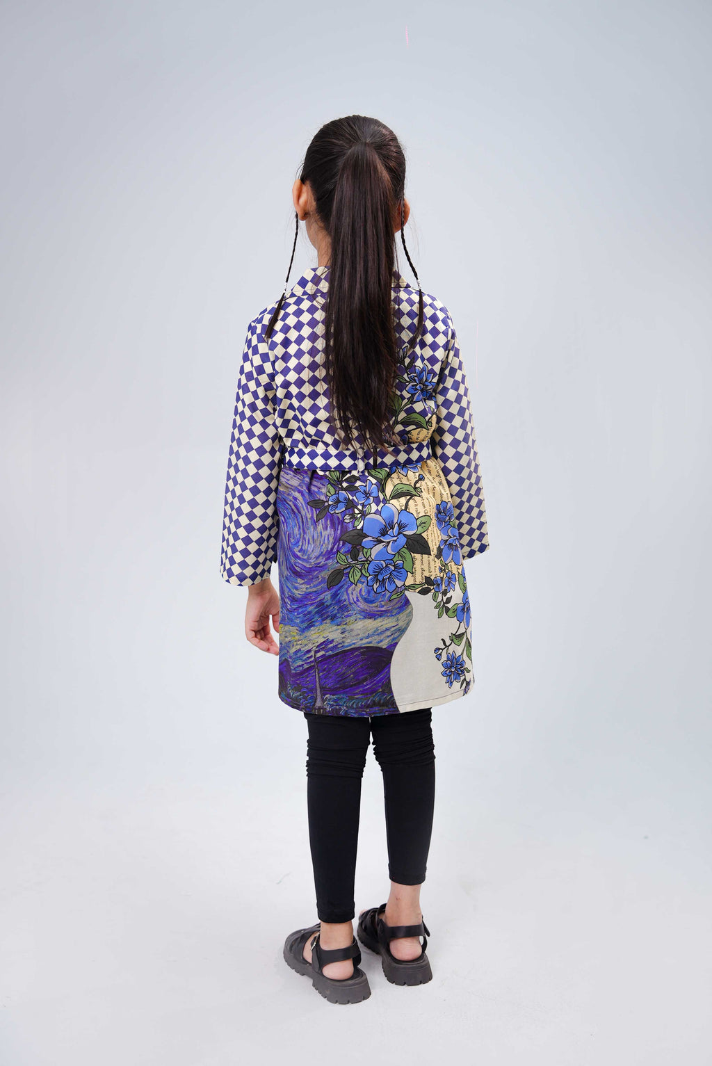 Junior Girls Frock Dress - Sky Blue