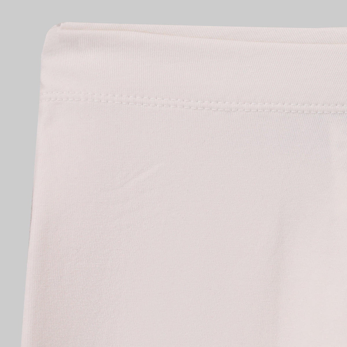 Girls' Cotton Lycra Jersey Leggings - White