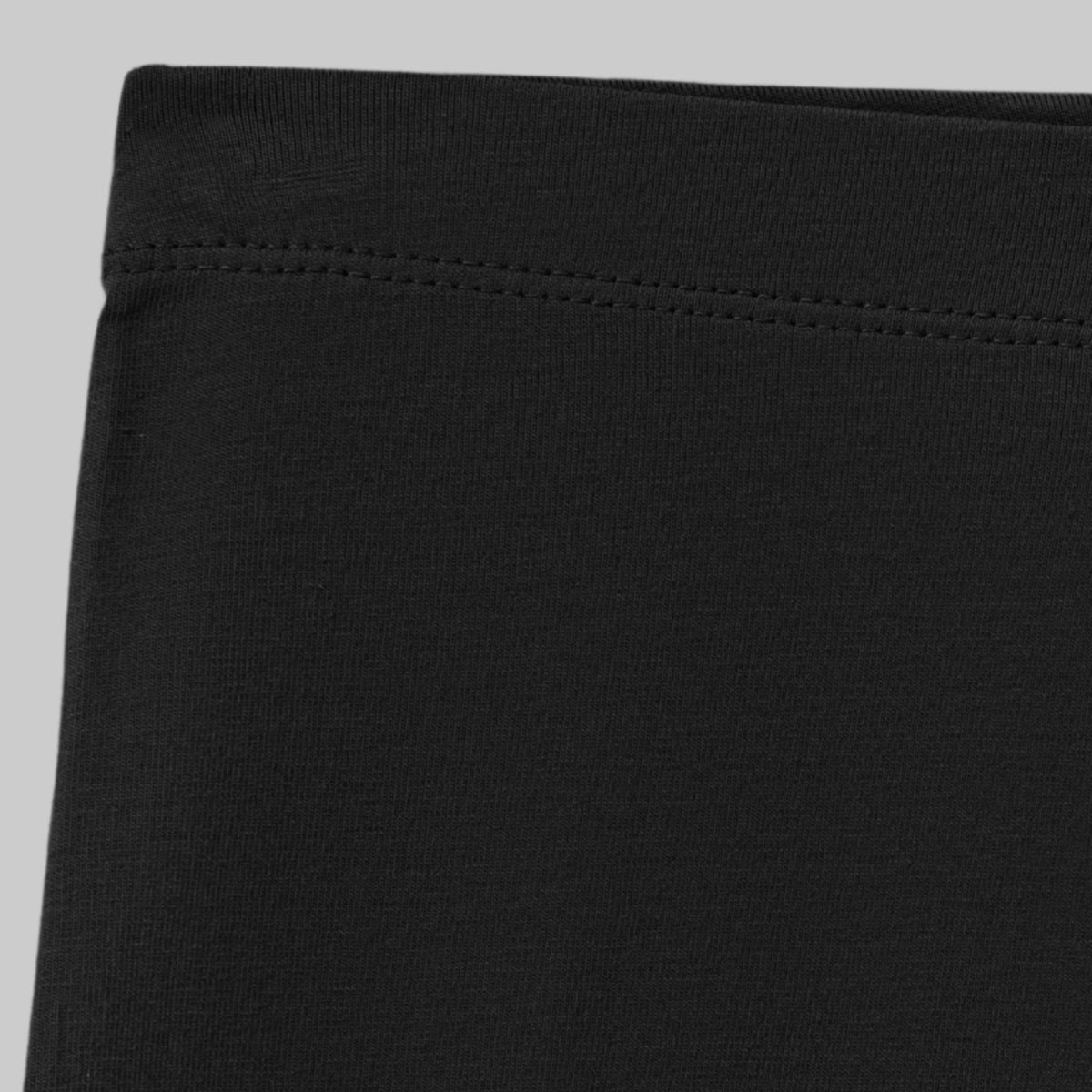 Girls' Cotton Lycra Jersey Leggings - Jet Black