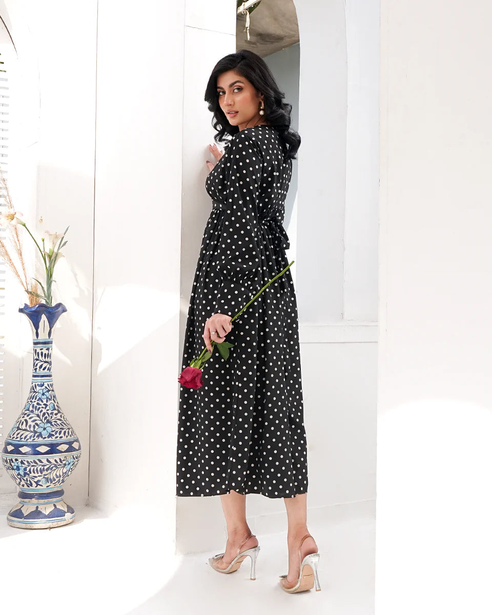 Women Maxi Dress - Black