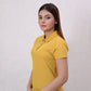 Women Basic Premium Polo Shirt - Primrose Yellow - Harwage