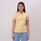 Women Basic Premium Polo Shirt - Sunlight - Harwage