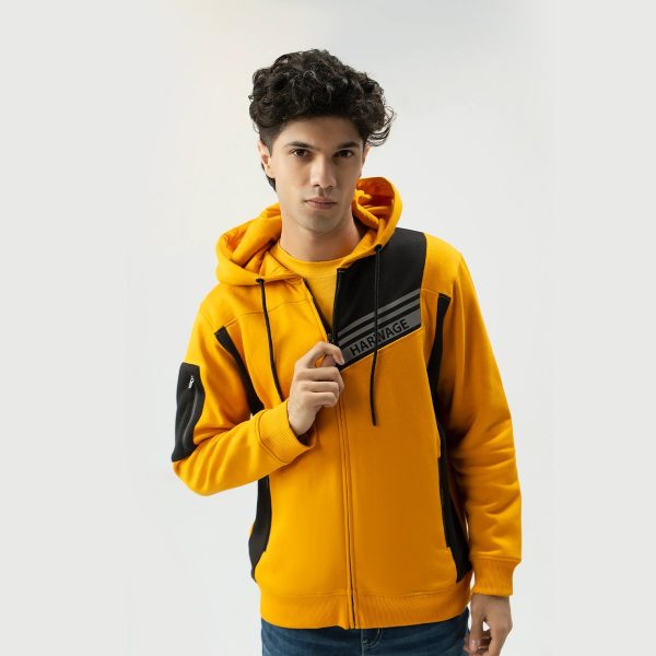 Men's Regular Fit Hoodie - Yellow