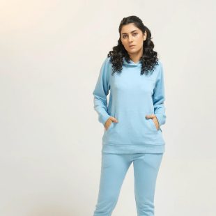 Women Tracksuit Regular Fit - Sky Blue