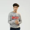 Men's Gray Regular Fit Sweatshirt